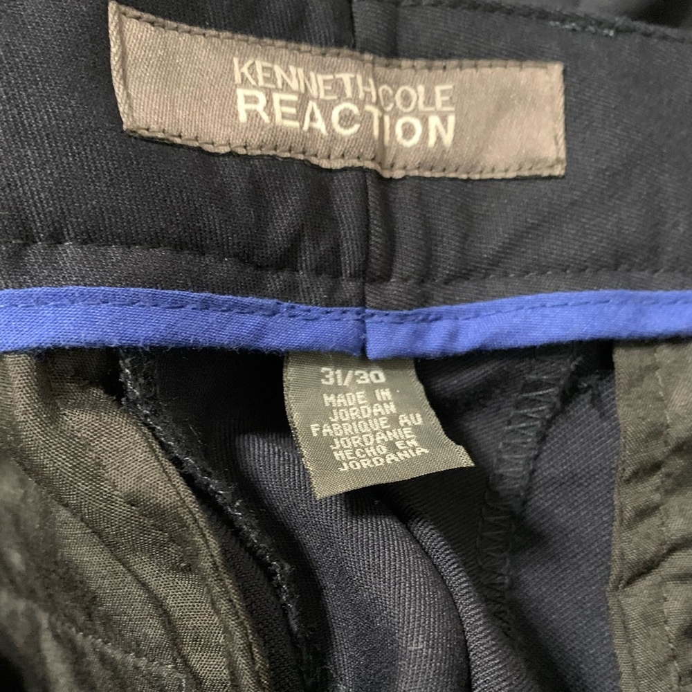 Kenneth Cole Reaction Mens Pants Navy 31X30 - Picture 3 of 3